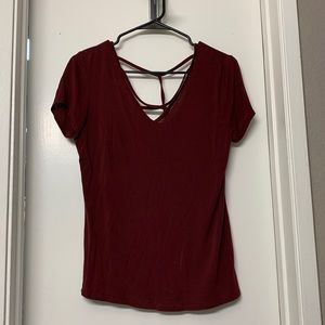 Super cute criss cross top.